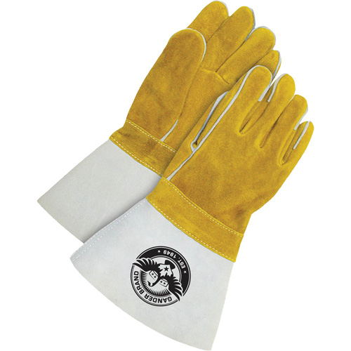 Welder Gloves with 5" Cuff, Split Cowhide, Size One Size Ontario Packaging