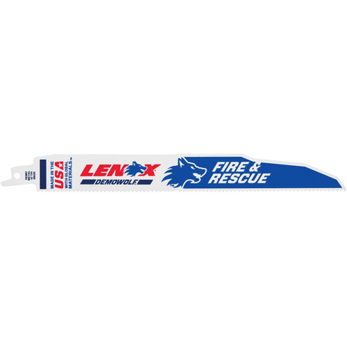 Lame de scie alternative DEMOWOLF, Bim&eacute;tal, 6 Dents par pouce, 9" lo x 7/8" la Ontario Packaging