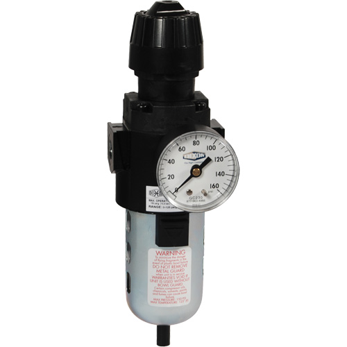 Wilkerson Compact Filter/Regulator, 1/2" NPT, 150 PSI Max. PSI, Standard Ontario Packaging