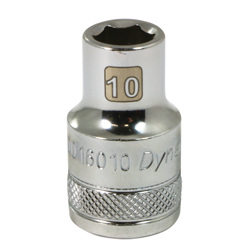 Metric Socket, 10 mm, 1/2" Drive, 6 Points Ontario Packaging