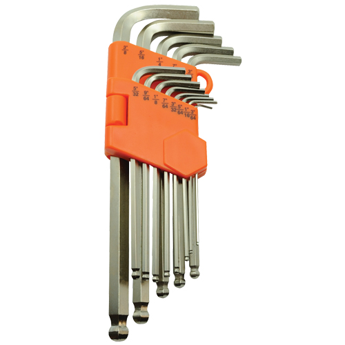 Ball End Hex Key Set, 13 Pcs., Imperial Ontario Packaging