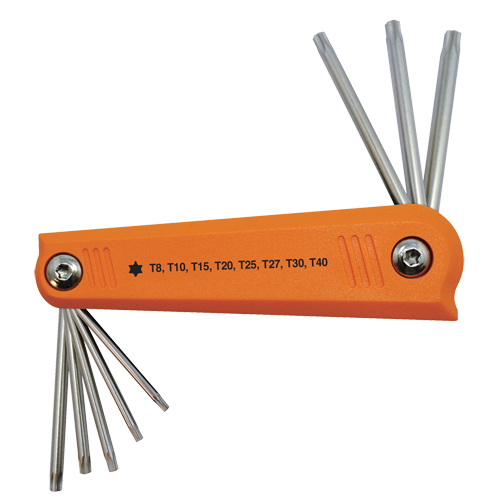 Jeu de cl&eacute;s hexagonales repliables, 8 mcx, Torx Ontario Packaging