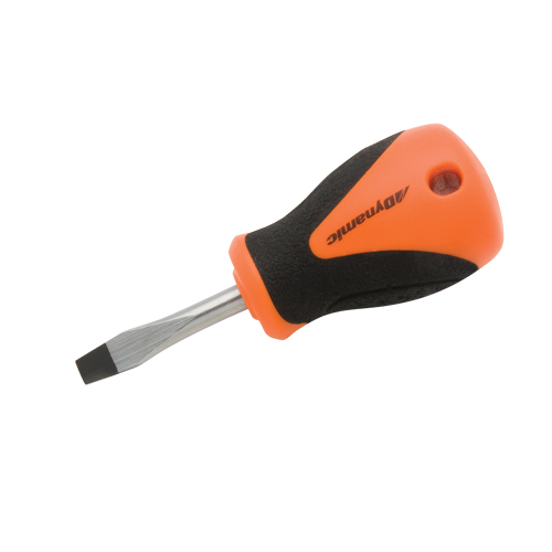 Tournevis court pour &eacute;crous &agrave; fente, Tige de 1/4", Ronde, 3-3/4" lo, Prise en Coussin&eacute;e Ontario Packaging