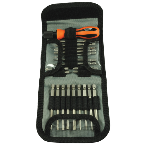 Multibit Screwdriver, 6-1/2" L, Cushion Grip Handle Ontario Packaging