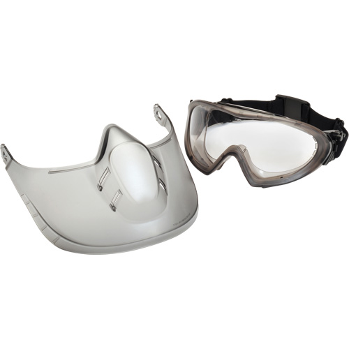Lunettes de s&eacute;curit&eacute; Capstone Shield avec &eacute;cran facial amovible, Lentille Transparent, Antibu&eacute;e, Ventilation Directe/Ferm&eacute; Ontario Packaging