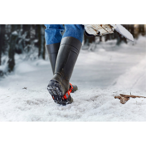 Mid-Sole Ice Cleats, Tungsten Carbide, Stud Traction, One Size Ontario Packaging