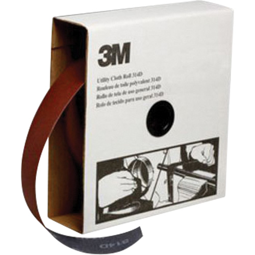 Utility Sanding Roll, Aluminum Oxide, 2" W x 150' L, P400 Grit Ontario Packaging