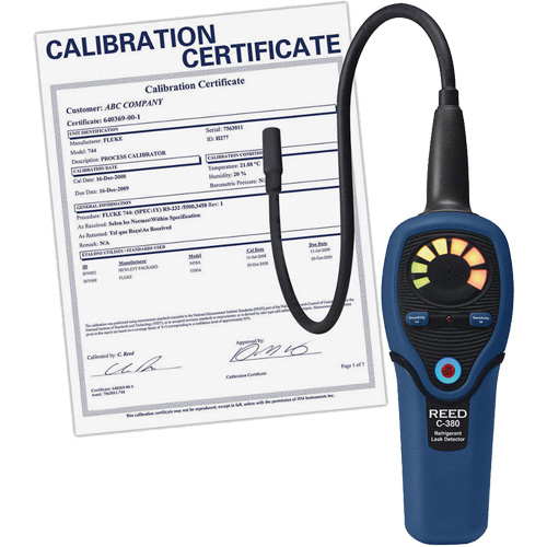 Refrigerant Leak Detector with Calibration Certificate Ontario Packaging