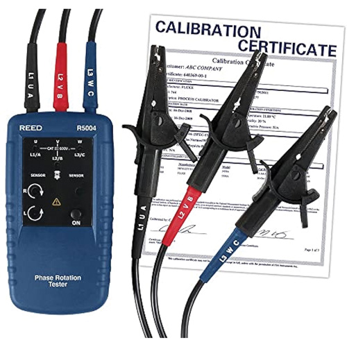 Phase and Motor Rotation Tester with ISO Certificate Ontario Packaging