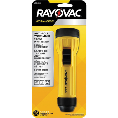 Lampe de poche avec anneau d'accrochage Workhorse, DEL, 20 lumens, Piles D Ontario Packaging