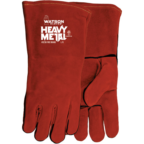 Gants de soudage Fire Brand, Cuir de vache refendu, Taille Taille unique Ontario Packaging