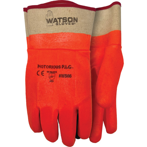 Notorious P.I.G. Gloves, One Size, Nitrile/PVC Coating, Jersey Shell Ontario Packaging