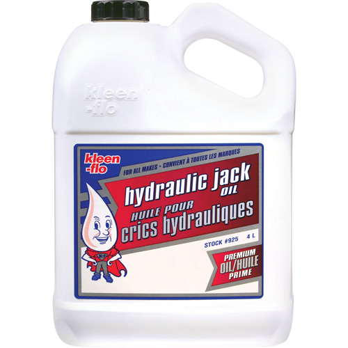Hydraulic Jack Fluid, 4 L, Jug Ontario Packaging