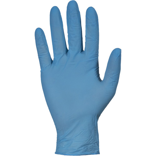 Gants jetables RDNPF KeepKleen, Grand, Nitrile, 4 mils, Sans poudre, Bleu, Classe 2 Ontario Packaging