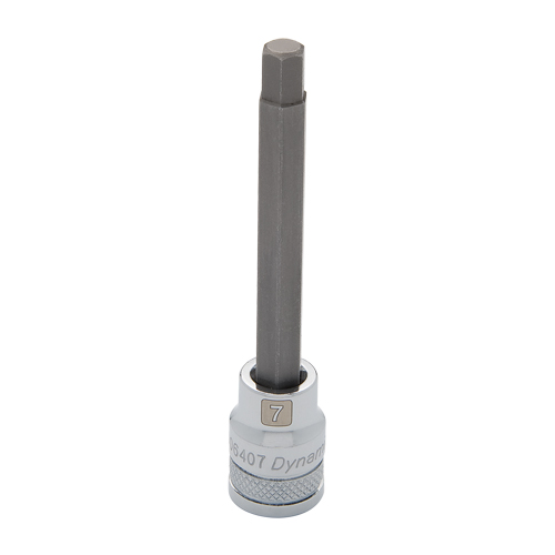 Long Metric Bit Socket, 8 mm x 3-5/8" L, 3/8" Drive Ontario Packaging
