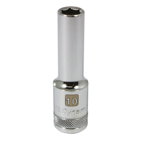 Metric Socket, 10 mm, 1/2" Drive, 6 Points, Deep Ontario Packaging