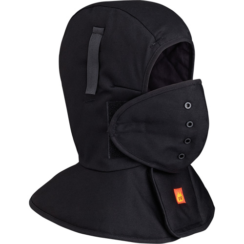 565A Doublure matelass&eacute;e FR &agrave; long col pour casque, Noir, Coton Ontario Packaging