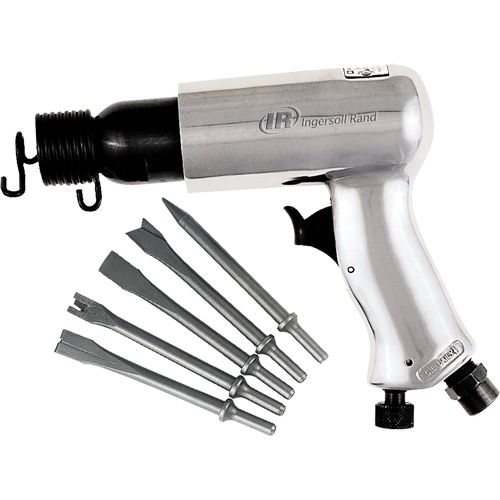 Air Hammer with Chisel Set, 3 CFM, 1/4" NPT, 3500 BPM, 11/16" x 2-5/8" (17.46mm x 66.68mm) Ontario Packaging