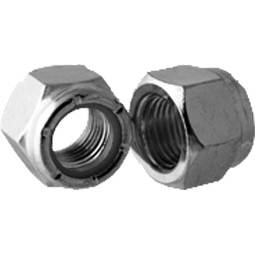 Bague arr&ecirc;toir en nylon mince de s&eacute;rie lourde NTU pour &eacute;crou de blocage, 3/4"-10 dia, Zingu&eacute; Ontario Packaging
