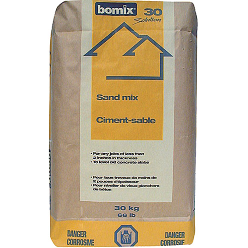 Ciment et m&eacute;lange de sable Portland, 66 lb (30 kg)/66 lb (30 kg) Ontario Packaging