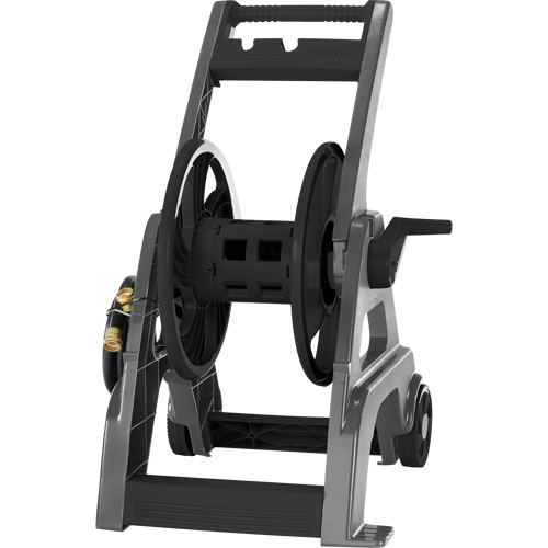 Foldable Hose Reel Cart, 175', Aluminum/Poly-Plastic Ontario Packaging