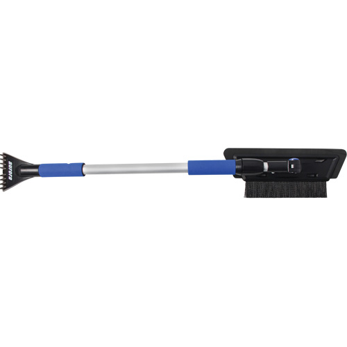 Brosse &agrave; neige, T&eacute;lescopique, lame Mousse de CAV/E, 48" Longueur, Noir/Bleu Ontario Packaging