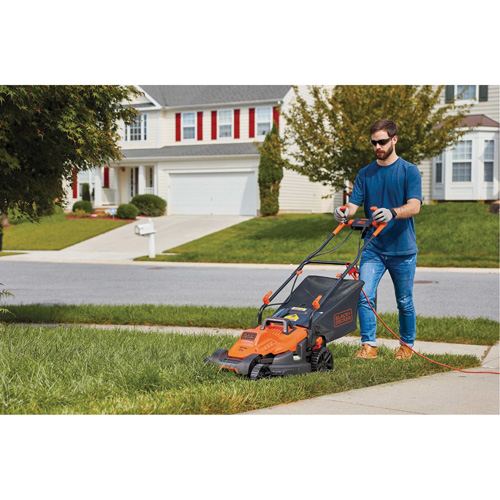 Lawn Mower with Comfort Grip Handle, Push Walk-Behind, Electric, 17" Cutting Width Ontario Packaging