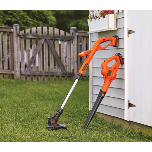 Max* String Trimmer/Edger & Hard Surface Sweeper Combo Kit, 10", Battery Powered, 20 V Ontario Packaging