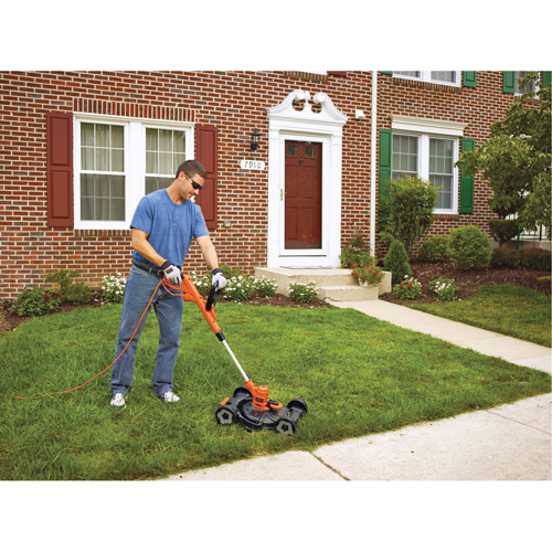 3-in-1 Compact Mower, Push Walk-Behind, Electric, 12" Cutting Width Ontario Packaging