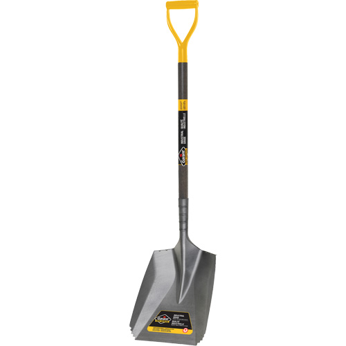 Serrated Snow Shovel, Tempered Steel Blade, 11-7/10" Wide, D-Grip Handle Ontario Packaging