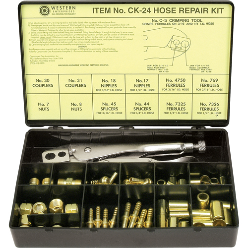 Hose Repair Kit, Brass Ontario Packaging