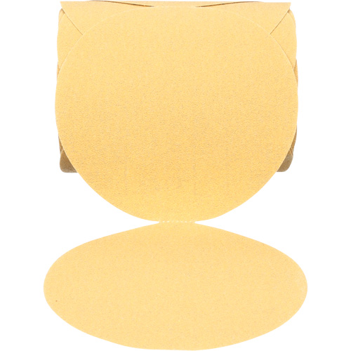 Disque abrasif dor&eacute; en rouleau 216U Stikit, 6" dia., Grain 80, Oxyde d'aluminium Ontario Packaging