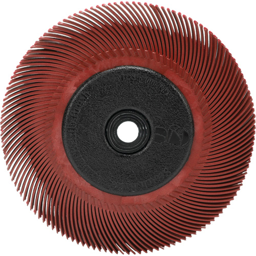 RADIAL BRISTLE BRUSH T-C6" With  ADAPTOR 220, Ceramic, 220 Grit, 6" Dia. Ontario Packaging
