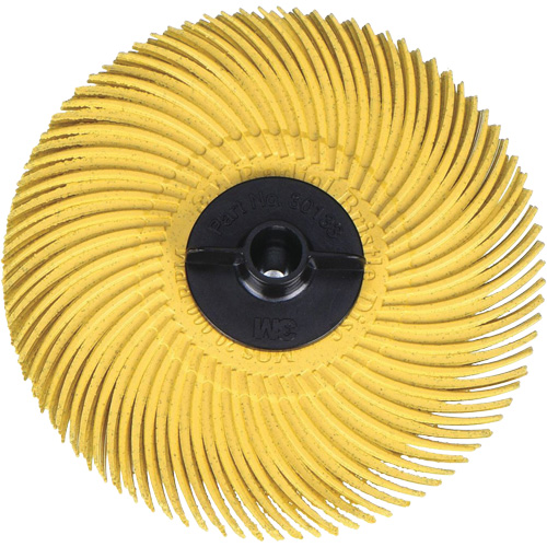 Scotch-Brite Radial Bristle Disc, Aluminum Oxide, 80 Grit, 3" Dia. Ontario Packaging