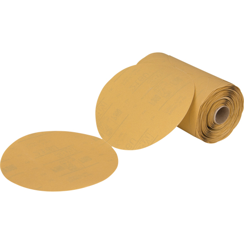 Stikit 216U Gold Paper Disc Roll, 6" Dia., P360 Grit, Aluminum Oxide Ontario Packaging