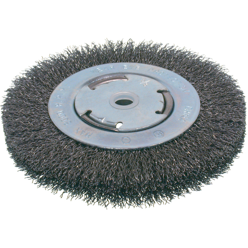 Brosses &eacute;conomiques &agrave; fils cr&ecirc;p&eacute;s - Face moyenne, 6" dia., Fils 0.014, Arbre 2" Ontario Packaging