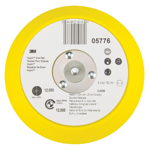 Hookit Disc Pad, 6" Dia. Ontario Packaging
