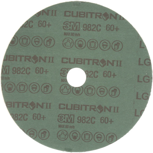 Cubitron II Fibre Discs - 982C, Ceramic Grain, 60+, 7" Dia x 7/8" Arbor Ontario Packaging
