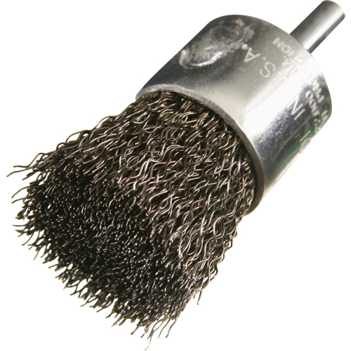 Crimped Wire End Brushes, 1/2", 0.014" Fill, 1/4" Shank Ontario Packaging
