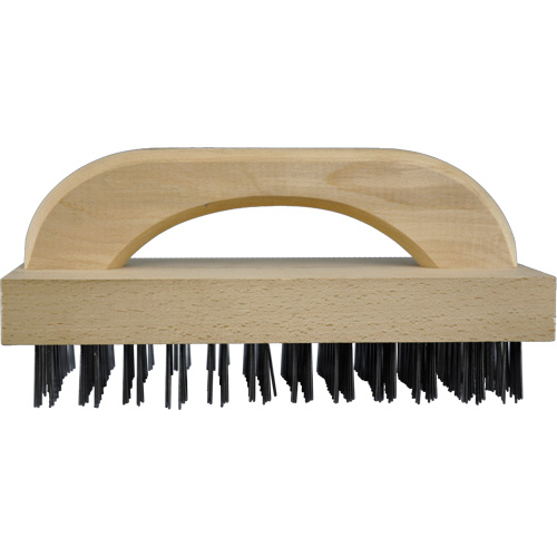 Flat Wire Butcher Block Brushes, Flat Steel Wire, 8 x 12 Wire Rows, 9" Long Ontario Packaging