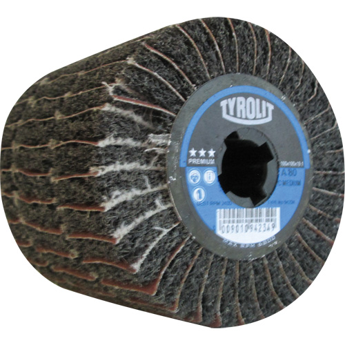 Pro-Line Surface Conditioning Drum, 4" Dia. x 4" W, 3/4" Arbor, 80 Grit, Aluminum Oxide Ontario Packaging