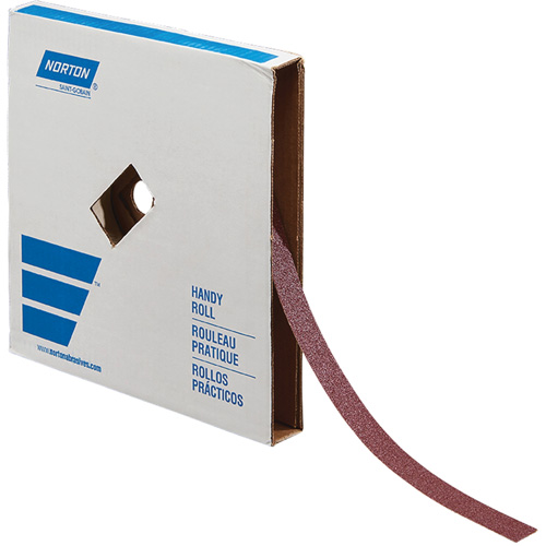 Metal Sanding Roll, Aluminum Oxide, 1" W x 150' L, 60 Grit Ontario Packaging