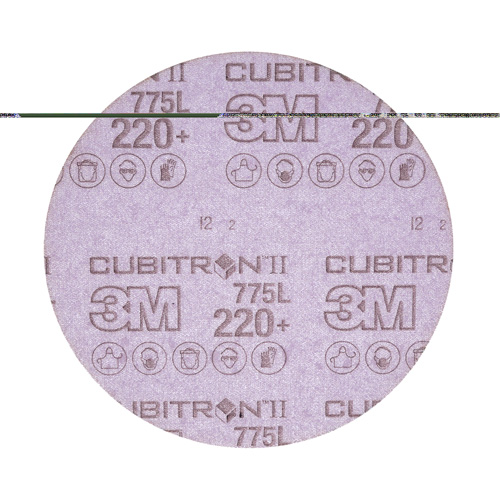 Film pour disque Hookit de 3M, dia 6", Grain 220+, C&eacute;ramique, Poids C Ontario Packaging