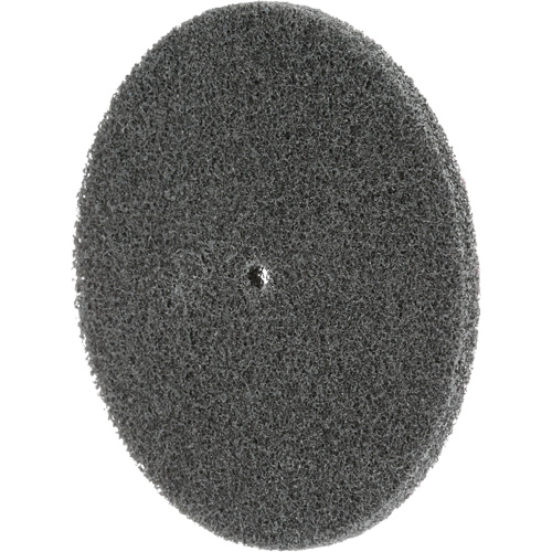 Meule unitaris&eacute;e EXL Scotch-Brite, 5" x 1/4", Arbre de 1/4", Grain de Fin, Carbure de silicium Ontario Packaging