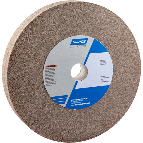 Bench Grinding Wheel, 10" x 1", 1-1/4" Arbor, 1, Aluminum Oxide Ontario Packaging