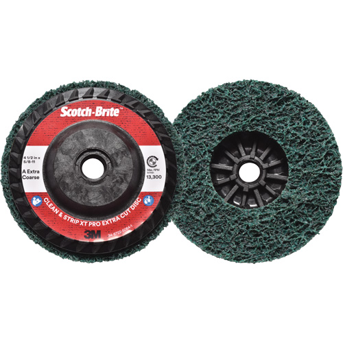 Scotch-Brite Clean & Strip XT Pro Extra Cut Disc, 4-1/2" Dia., Extra Coarse Grit, Aluminum Oxide Ontario Packaging