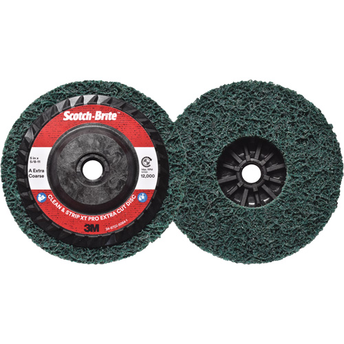 Scotch-Brite Clean & Strip XT Pro Extra Cut Disc, 5" Dia., Extra Coarse Grit, Aluminum Oxide Ontario Packaging