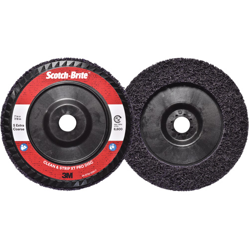 Disque  Clean and Strip  XT Pro Scotch-Brite, 7" dia., Grain Extra grossier, Carbure de silicium Ontario Packaging