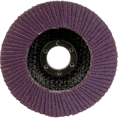 Disque &agrave; lamelles &agrave; changement rapide 769F, 4-1/2" x 7/8", Type 27, Grain 80+, C&eacute;ramique Ontario Packaging