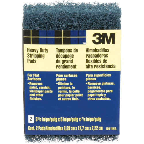 Heavy-Duty Stripping Pads, Aluminum Oxide, 3-1/2" x 5", Coarse Grit Ontario Packaging